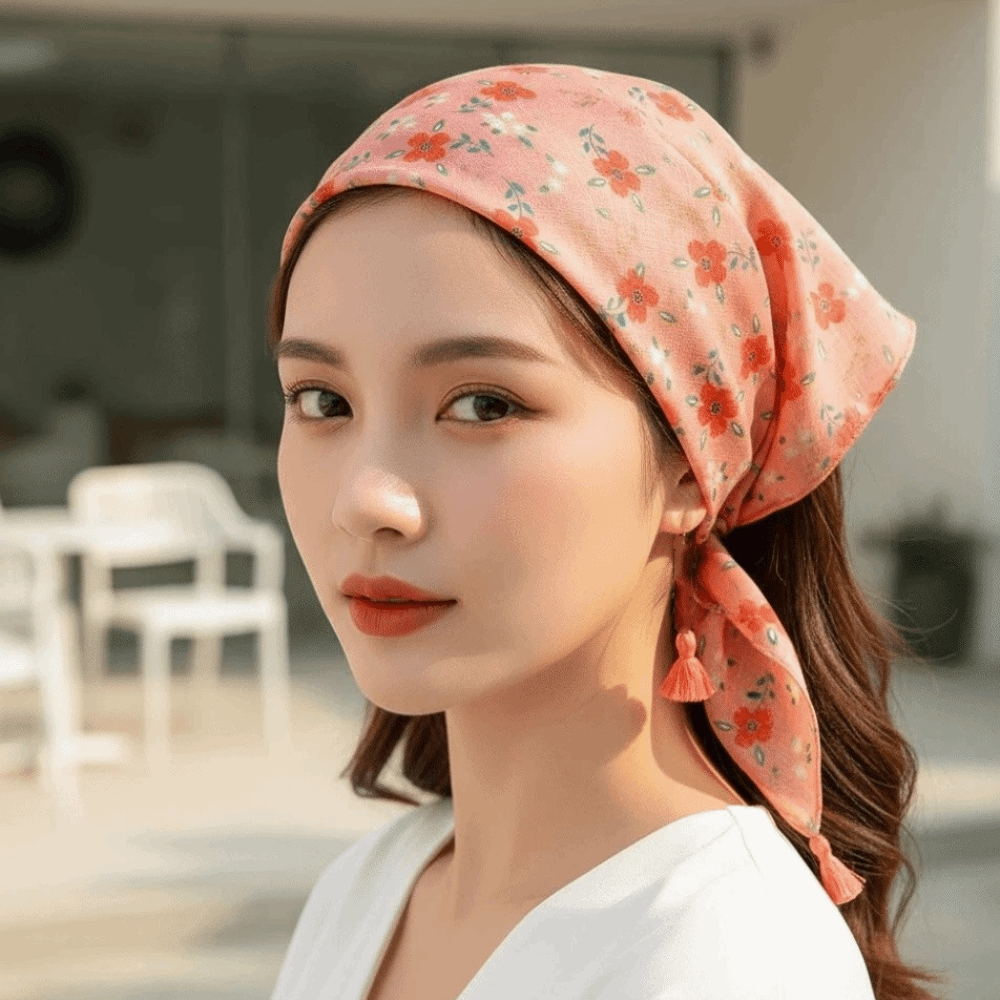 Bandana Cotton - Pañuelo Cuadrado de Algodón y Lino