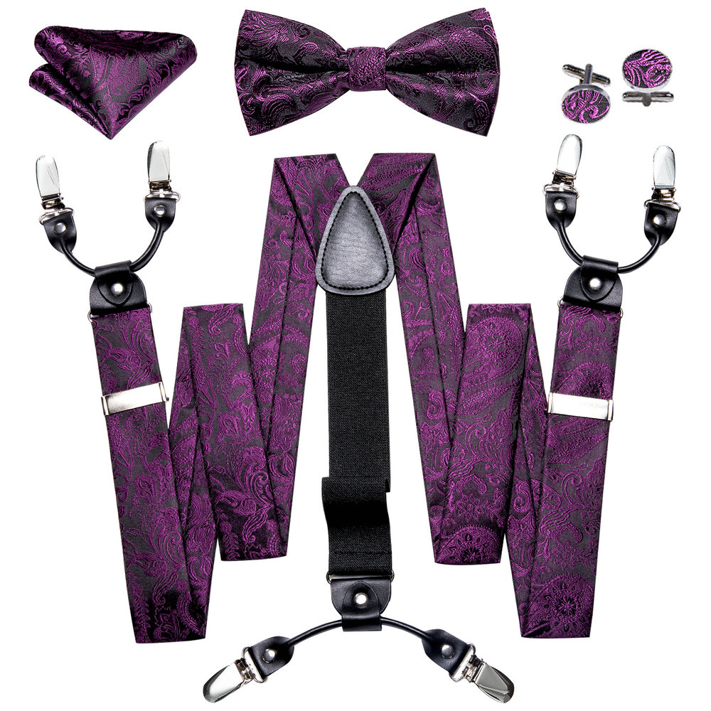 Bow Tie Pre Tied - Conjunto de Tirantes para Pantalones de