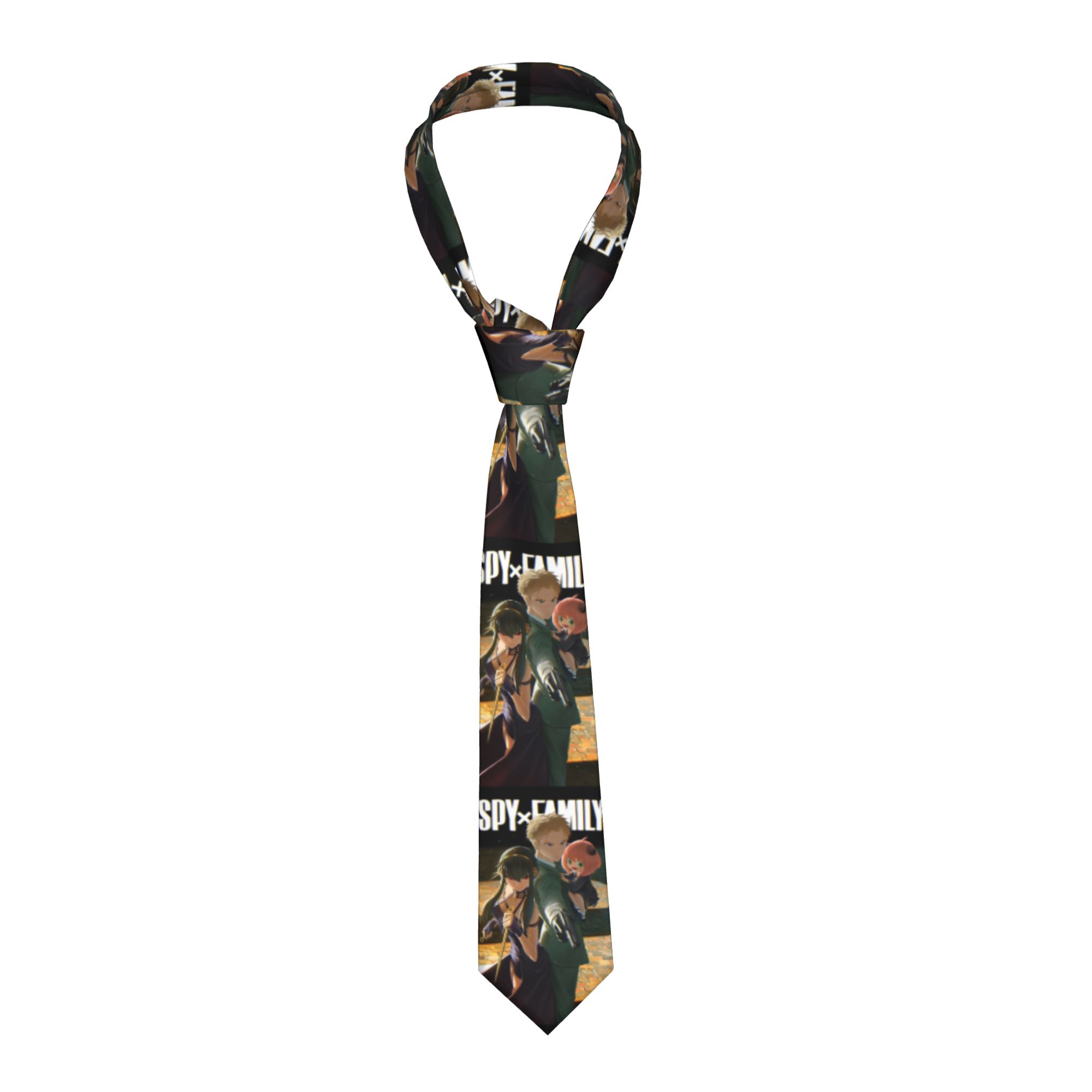 Skinny Tie Men - Corbata Spy X Family unisex, delgada,