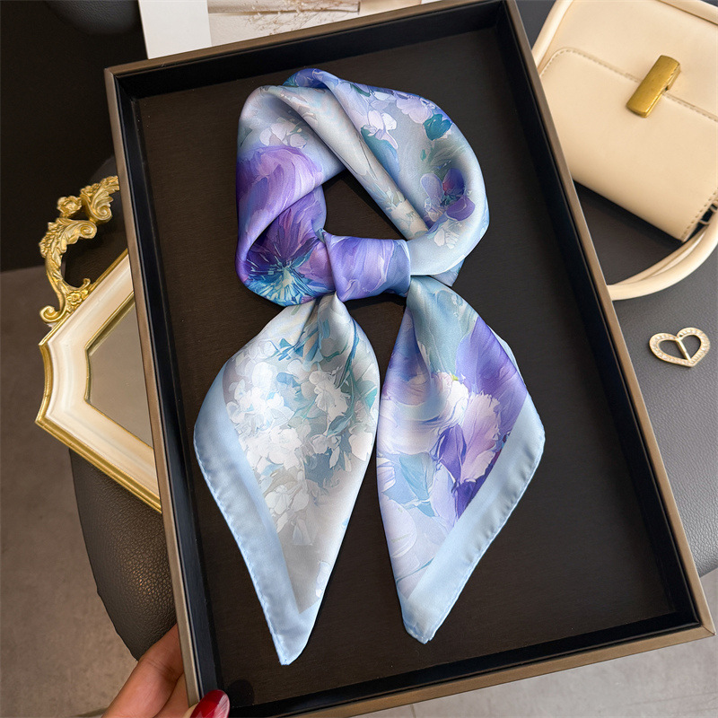 Pañuelo cuadrado de seda con e - Ascot Neck Scarf reseña y precio