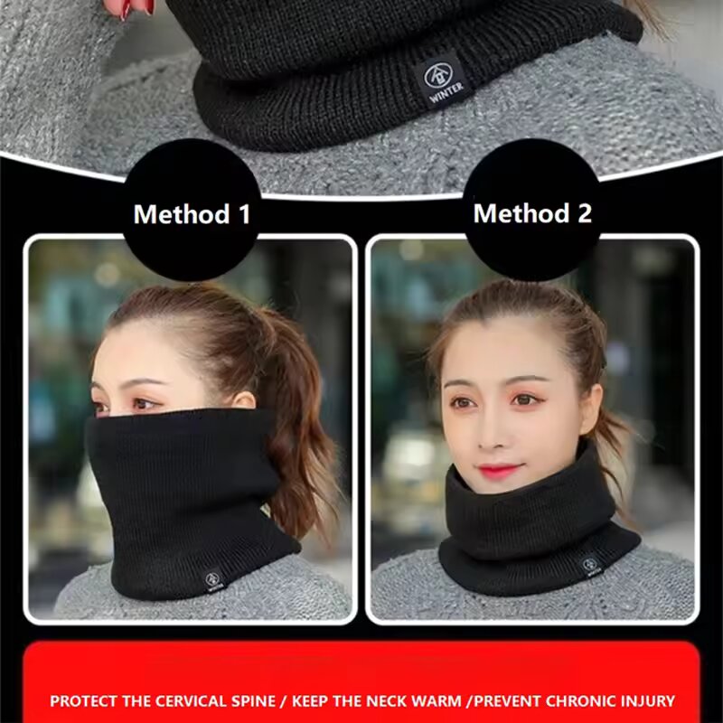 Bufanda de Cuello Tejida Cálid - Muffler Men Wool reseña y precio