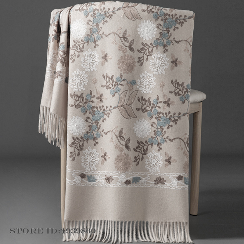 Bufanda de cachemira para muje - Woven Scarf Blanket reseña y precio