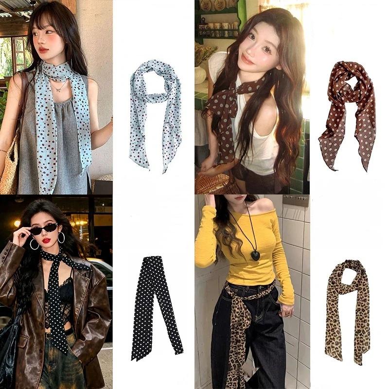 Pañuelo de seda con estampado  - Ascot Neck Scarf reseña y precio