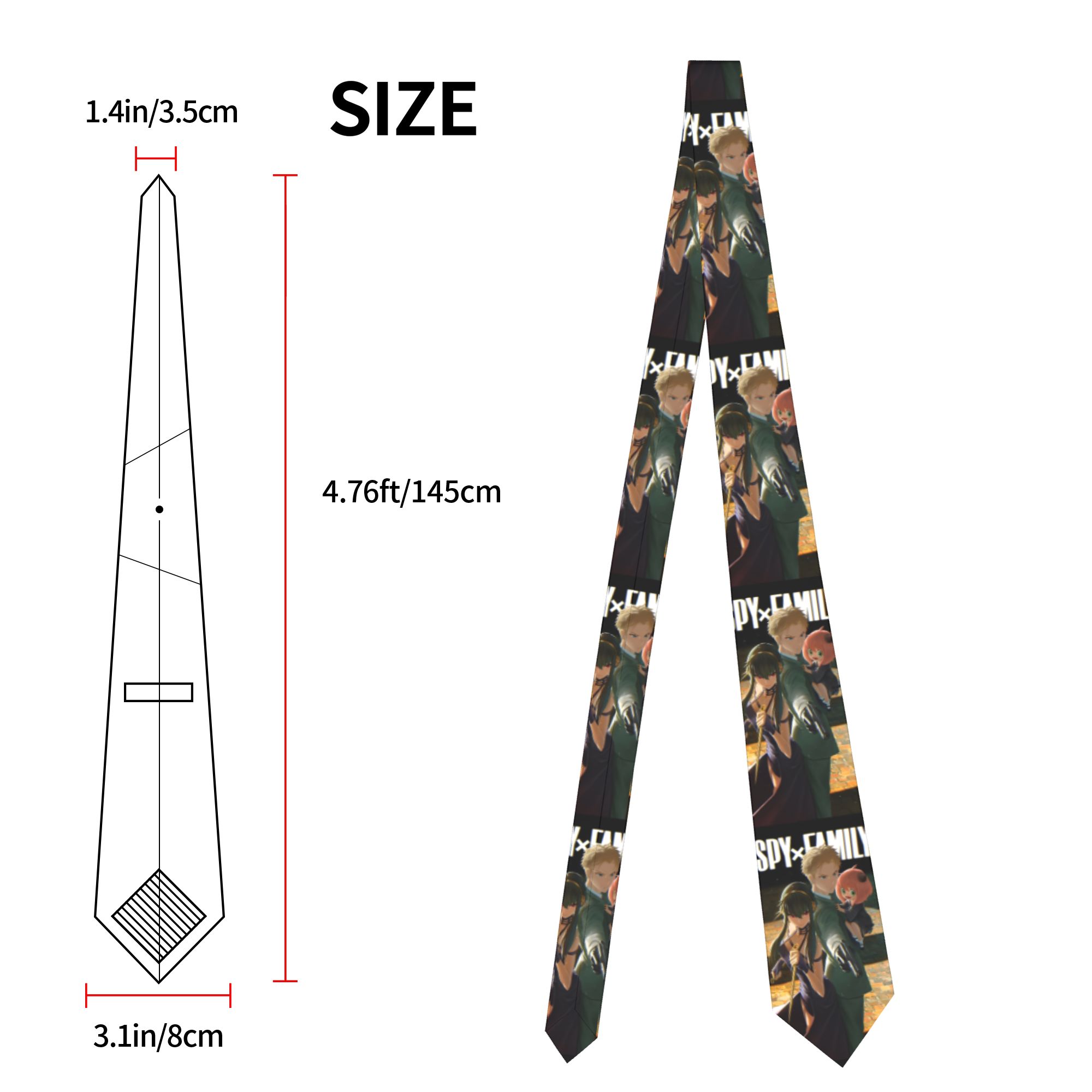 Corbata Spy X Family unisex, d - Skinny Tie Men reseña y precio